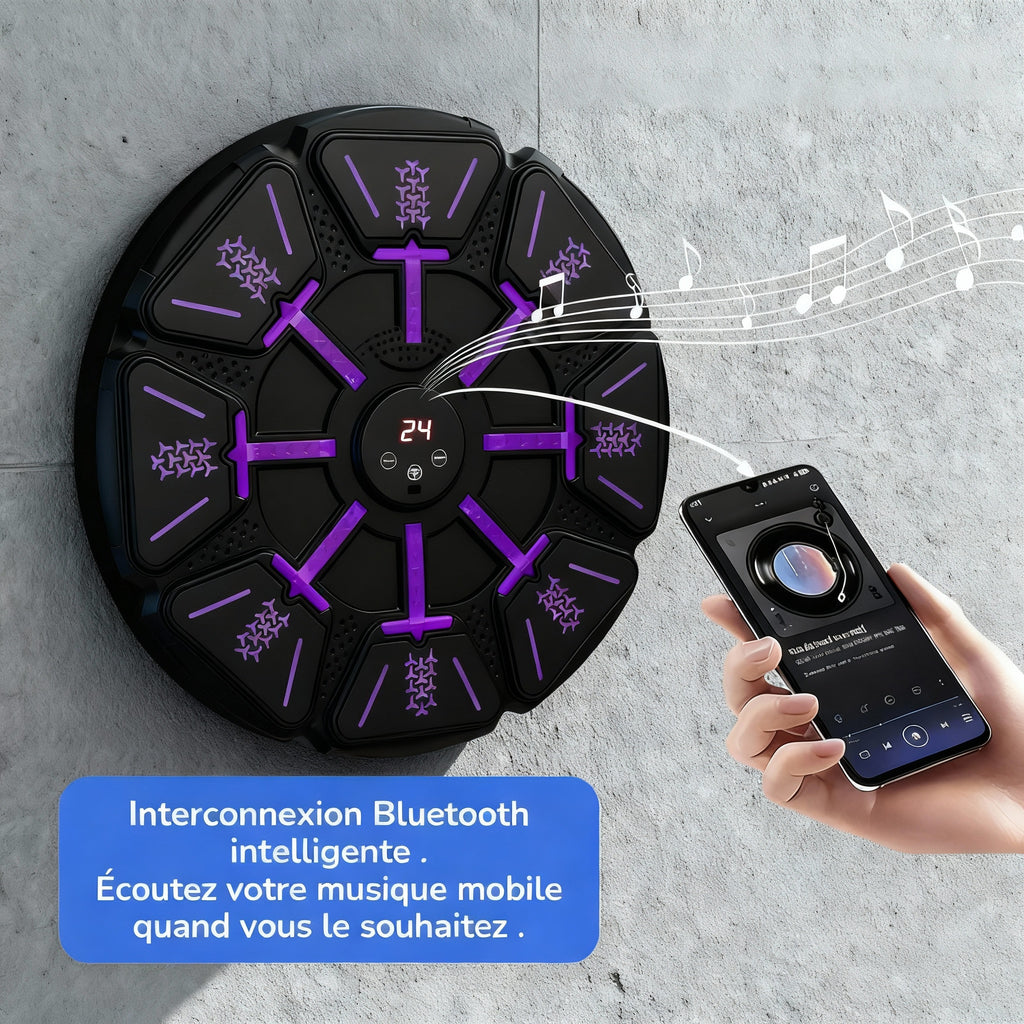 Machine de boxe musicale Pulse P1 + 1 Paire de Gants Offerte