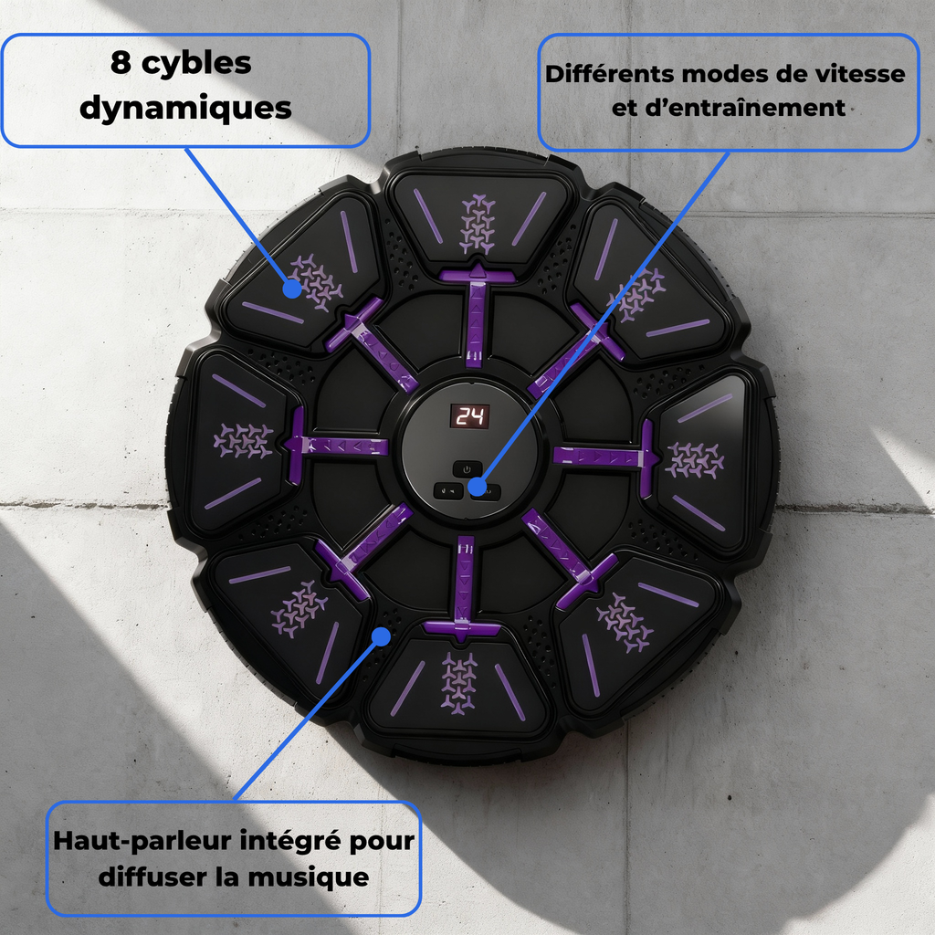 Machine de boxe musicale Pulse P1 + 1 Paire de Gants Offerte