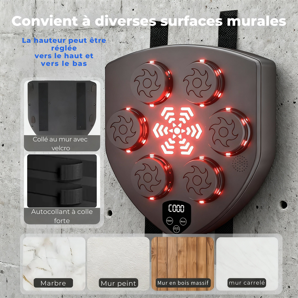 Machine de boxe musicale Tornado + 1 Paire de Gants Offerte